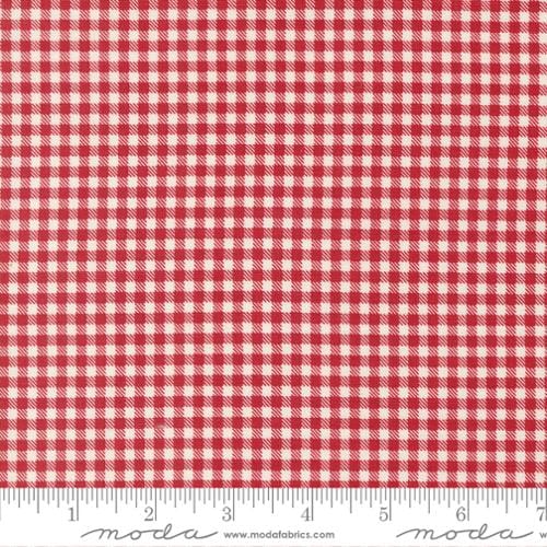 cotton fabric Vintage Farm Girl Red Gingham - Moda - Sweetwater