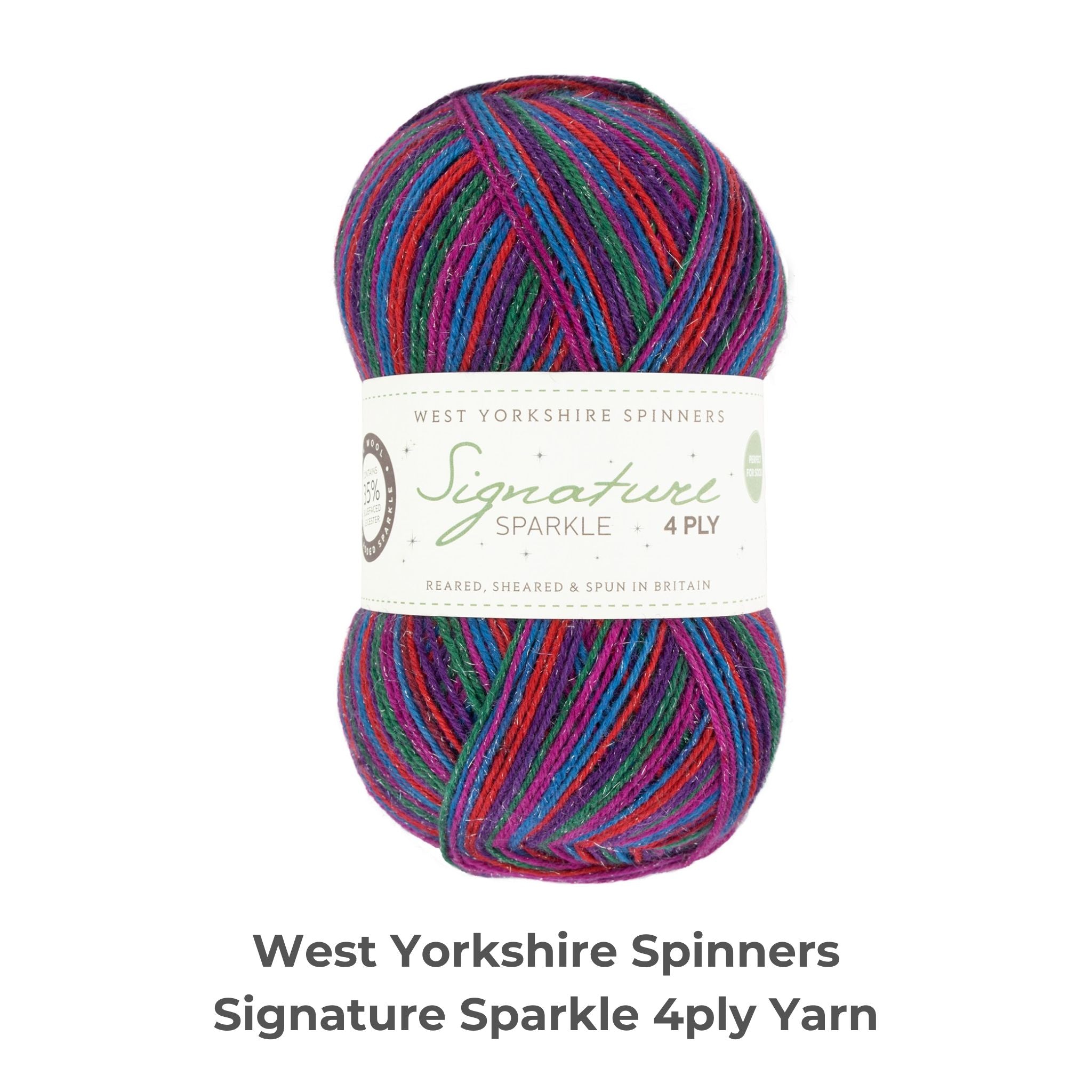 West Yorkshire Spinners Signature Sparkle 4 ply yarn