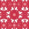 Fabric Winter scandi grey doves glow in the dark cotton fabric - 'Hygge Glow' Lewis & Irene