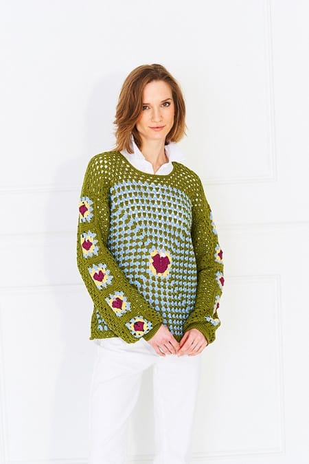 Women's Cardigan and Sweater crochet pattern in DK - Stylecraft 9993