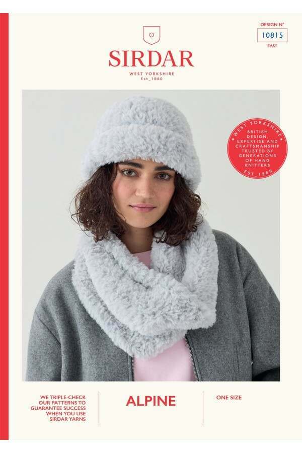 Women's Hat and Snood knitting pattern super chunky - Sirdar 10815