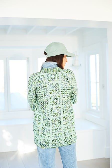 Women's Hexagon Cardigans crochet pattern in DK - Stylecraft 10051