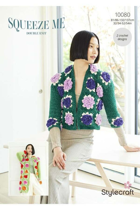 Women's Jackets crochet pattern in DK - Stylecraft 10080