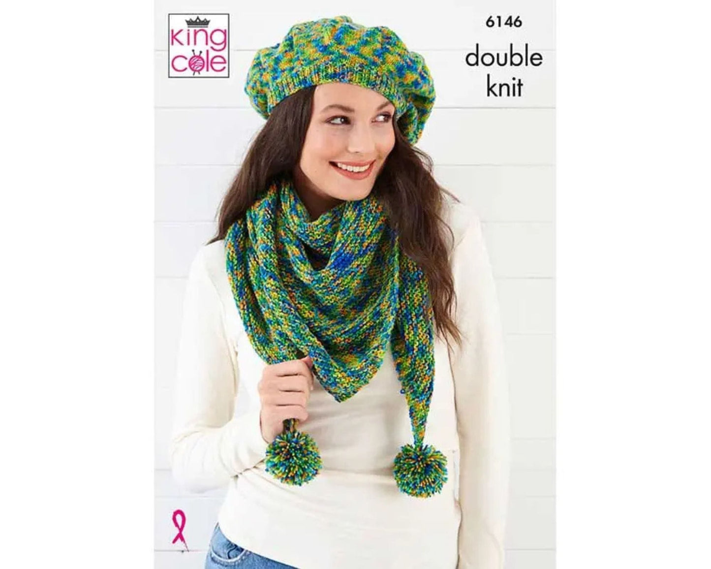 Women's knitting pattern-accessories-DK-King Cole