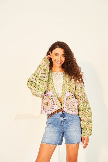 Women's Longline and Cropped Jackets crochet pattern DK - Stylecraft 10135