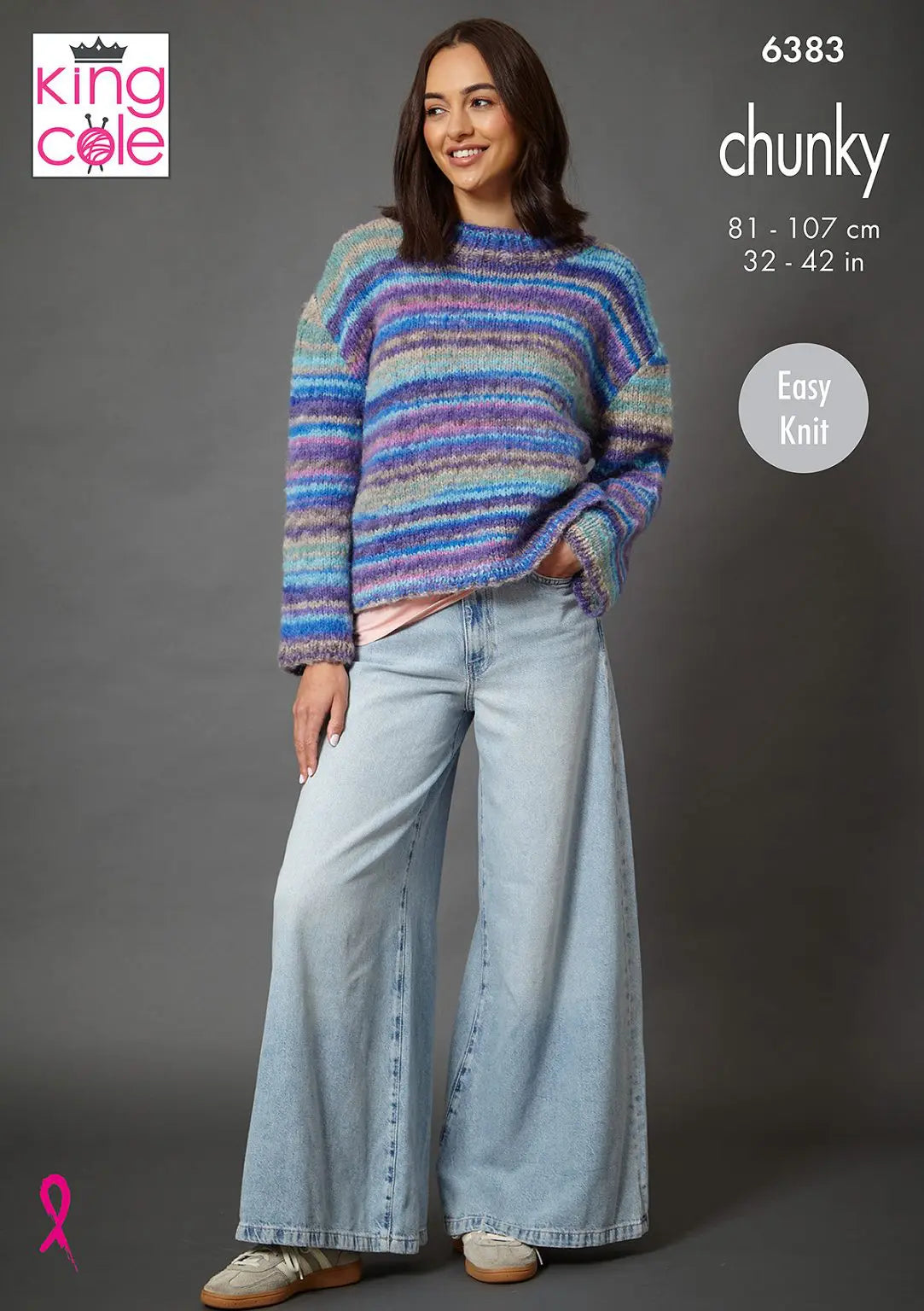 Women's Sweater and Cardigan knitting pattern in chunky - King Cole 6383