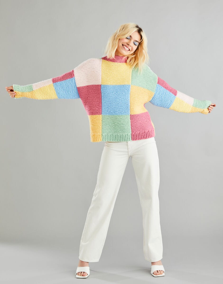 Women's Sweater knitting pattern in chunky - 10601