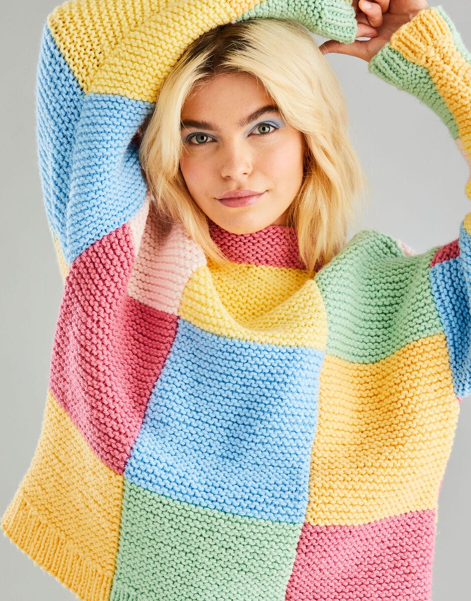 Women's Sweater knitting pattern in chunky - 10601