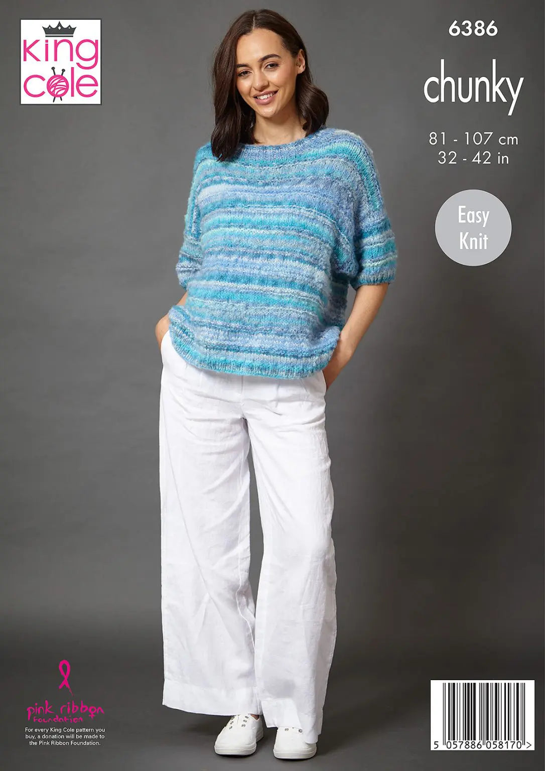 Women's Sweaters knitting pattern chunky - King Cole 6386