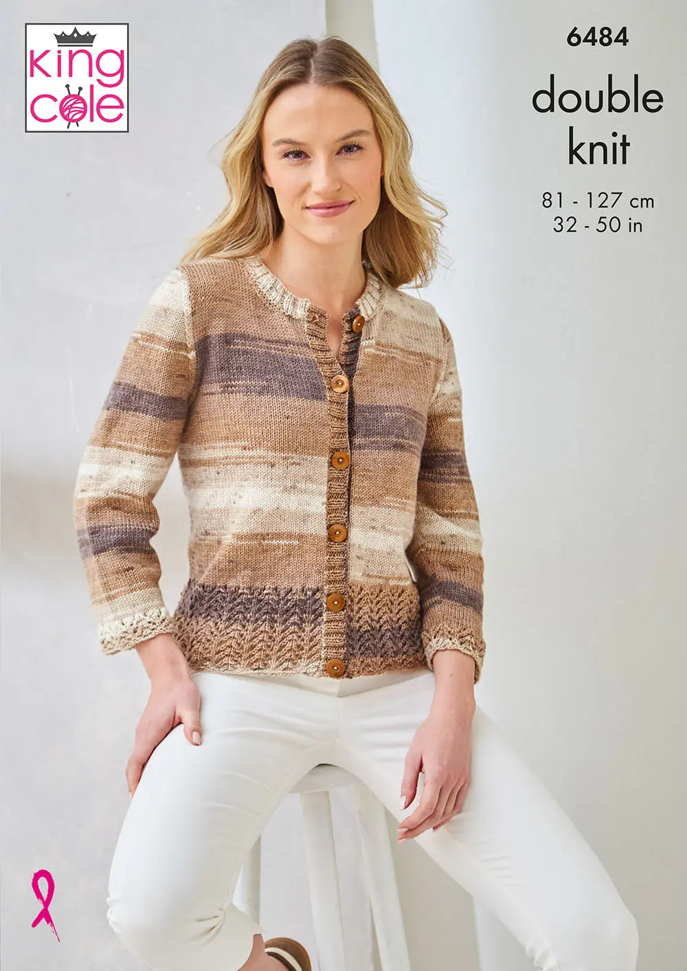 Women's Top and Cardigan knitting pattern in DK - King Cole 6484
