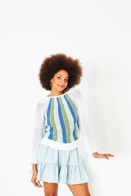 Women's Top and Sweater crochet pattern in DK - Stylecraft 10218