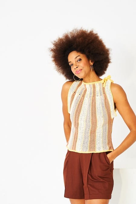 Women's Top and Sweater crochet pattern in DK - Stylecraft 10218