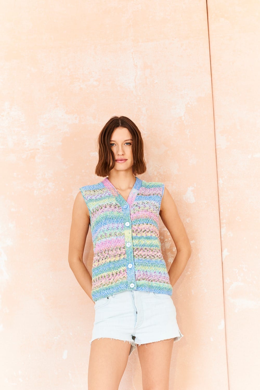 Women's Waistcoats knitting pattern in DK - Stylecraft 10212