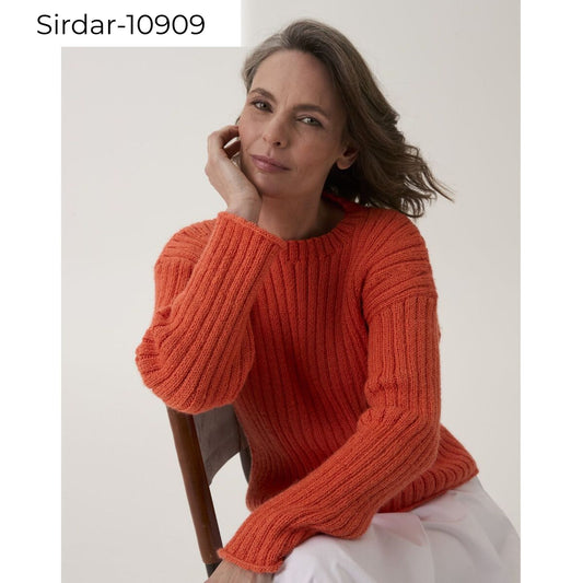 Womens Sweater knitting in DK-Sirdar-10909