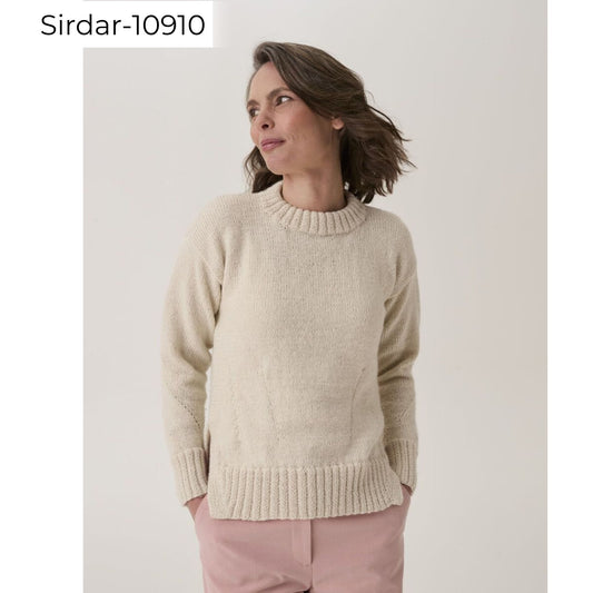 Womens Sweater knitting in DK-Sirdar-10910