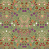 Fabric Woodland harvest on purple cotton fabric - squirrelled away - Lewis & Irene