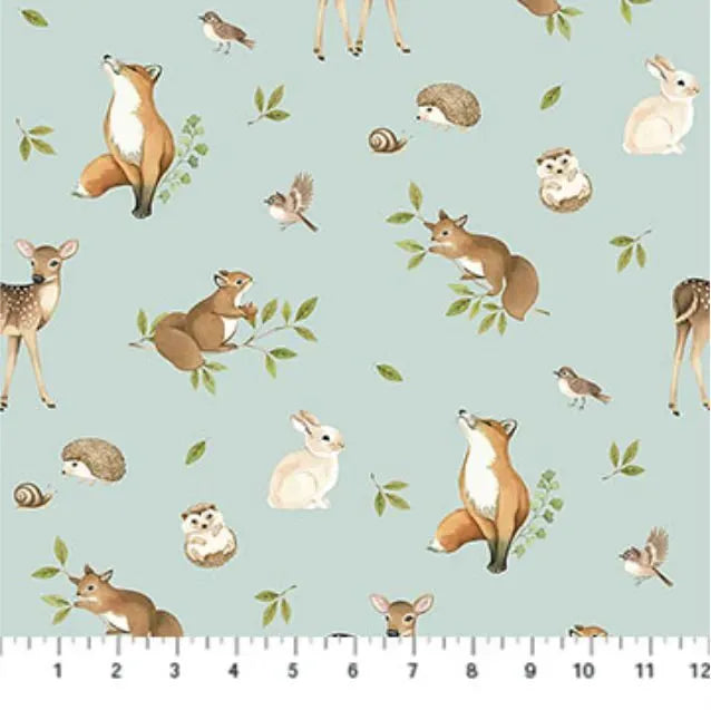 cotton fabric Woodland Heart - Northcott
