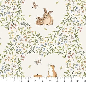 cotton fabric Woodland Heart - Northcott