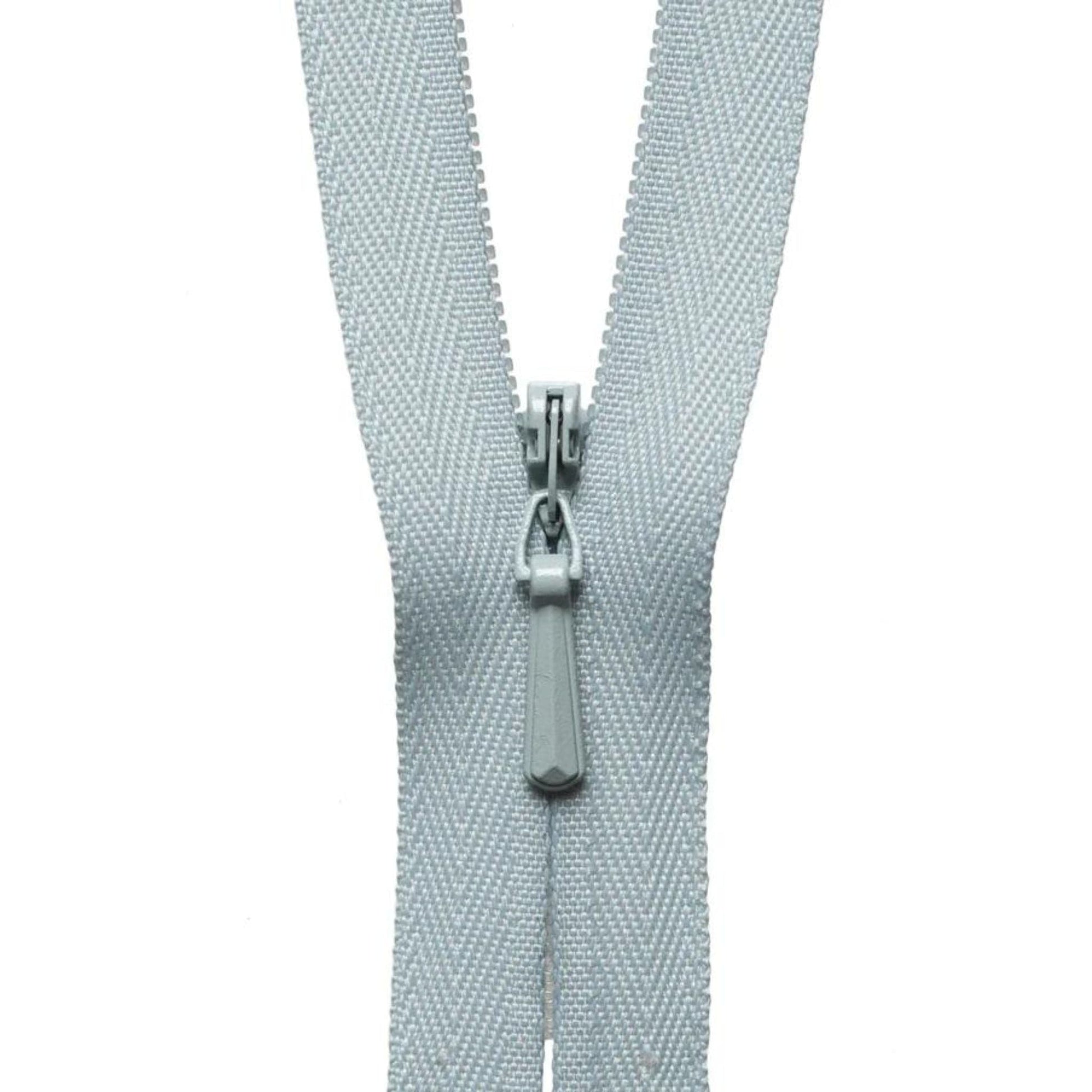 Zip YKK Concealed/Invisible Zip - 23cm / 9'' - Pale Grey 574