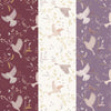 Birds on Purple Lavender cotton fabric - Meadowside by Lewis & Irene