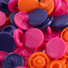 Prym Love 30 snaps round pink/purple/orange