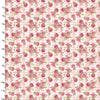 Pink and white gingham with deep pink roses and little red hearts growing out of the leaves 100% cotton fabric - Hugs Kisses by 3 Wishes