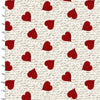 Pink & White Gingham with roses cotton fabric- Hugs Kisses by 3 Wishes