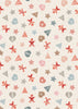 Gingerbread stars on red cotton fabric - Gingerbread Season by Lewis & Irene