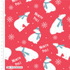 Polar bears with hats and scarves and words 'North Pole' - Polar Pals by Craft Cotton Co.