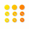 Prym Love 30 colour snaps round yellow/orange
