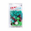 Prym Love 30 colour snaps in greens and browns