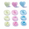 Prym Love 30 heart shaped colour snaps pastel