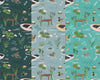 Load image into Gallery viewer, Pink Lilly flowers on cream cotton fabric - On the Lake by Lewis &amp; Irene
