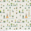 Fabric Cactus desert sunrise on pink cotton fabric - Arid Oasis - Riley Blake