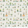 Succulents and cactus on cream cotton fabric - Arid Oasis - Riley Blake