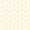 Tiny pink birds on cream cotton fabric - Strawberries and Cream by Laundry Basket Quilts