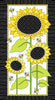 Sunflowers and bee panel by Makower - 2/9985 KL