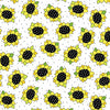 Sunflowers and bee panel by Makower - 2/9985 KL