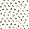 Bumble bees on yellow cotton fabric- Makower 2/9989 Y Bees