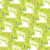 Herons on lime green cotton fabric - 'Flora and Fauna' Makower