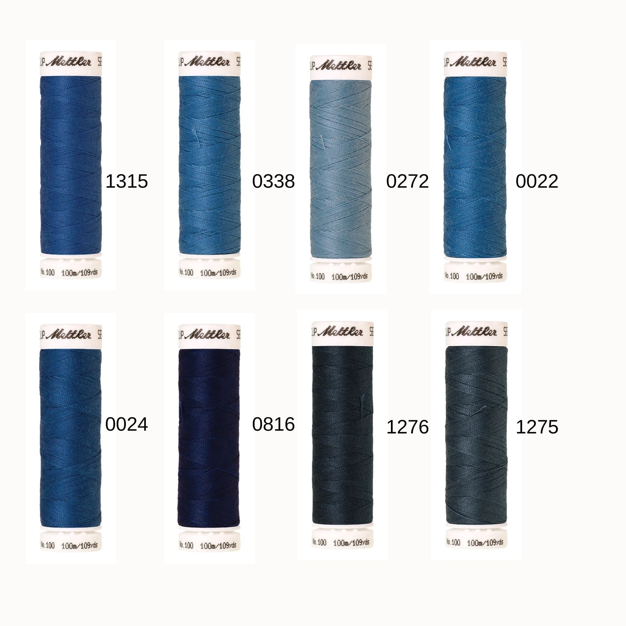 Thread 88 colours - Mettler Seralon polyester sewing thread 100m - list 2