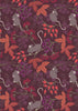 Purple autumn berry cotton fabric - Autumn Fields Re-loved by Lewis and Irene