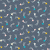 Turquoise rockets kids boys cotton fabric - 'Blast Off' Dashwood Studio