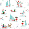 Christmas Pixies are playing in the snow and singing carols - Pixie Noel 2 by Riley Blake