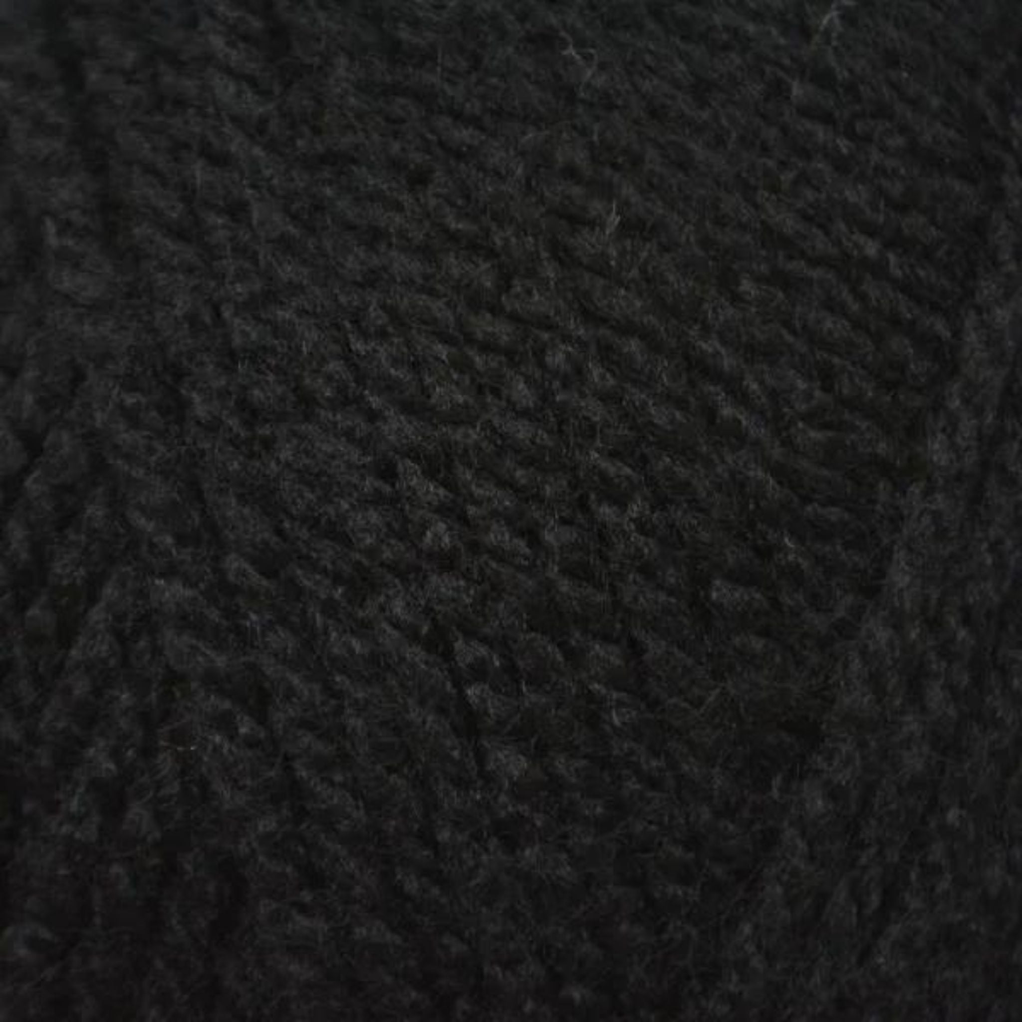 Black acrylic aran wool 100g ball - Emu Yarns