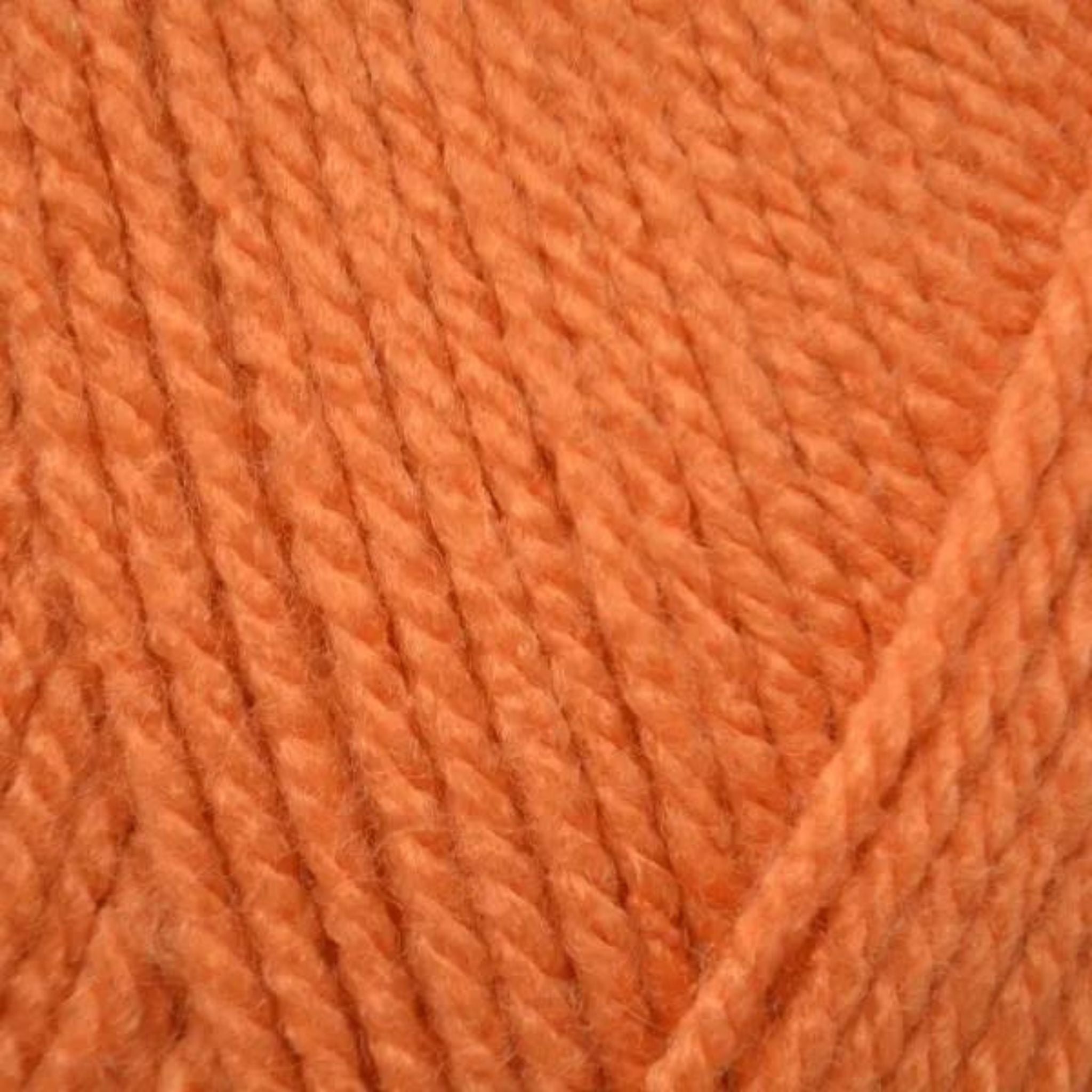 Pumpkin orange acrylic aran wool 100g ball - Emu Yarns
