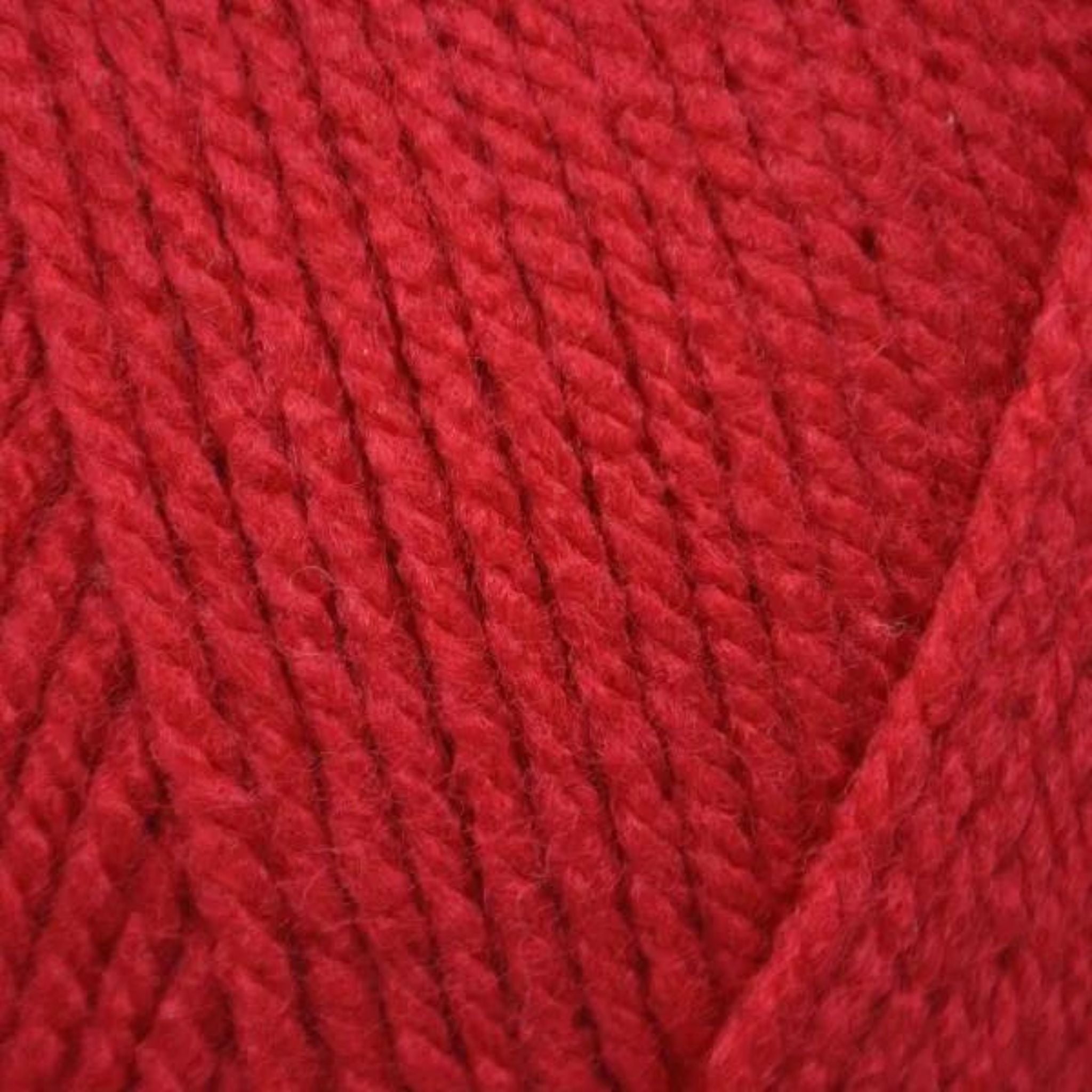 Ruby red acrylic aran wool 100g balls - Emu Yarns