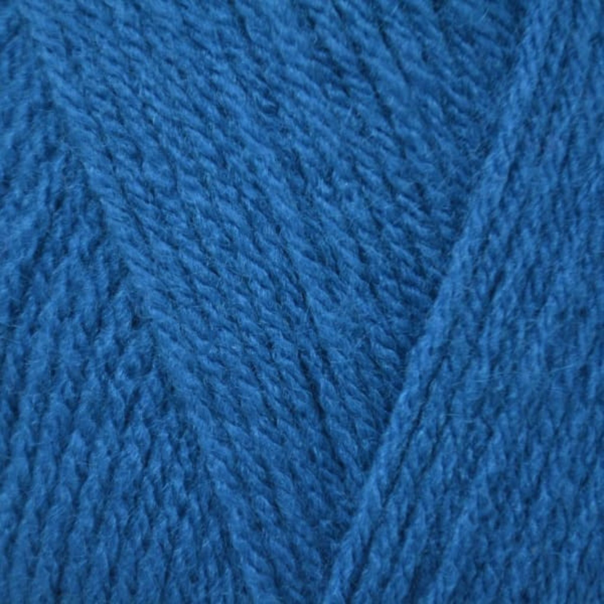 Peacock blue acrylic Aran wool 100g ball - Emu Yarns