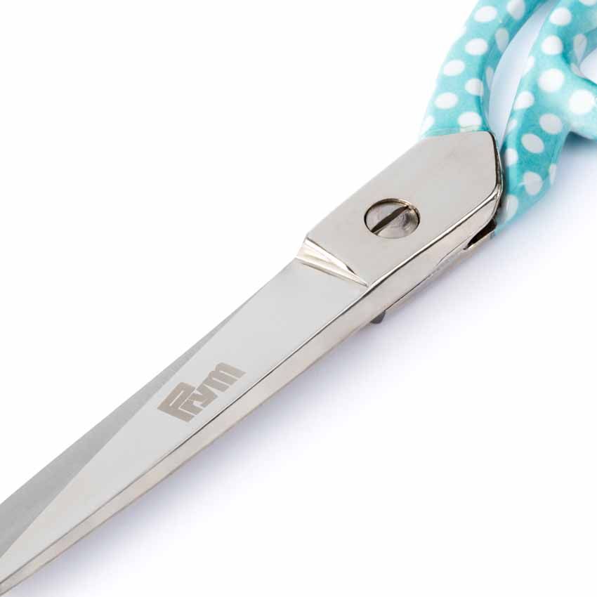Prym Love textile scissors 7 inch/18cm - mint polka dot
