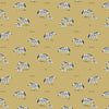 Zebras on yellow cotton fabric - Safari Days by Dashwood Studio